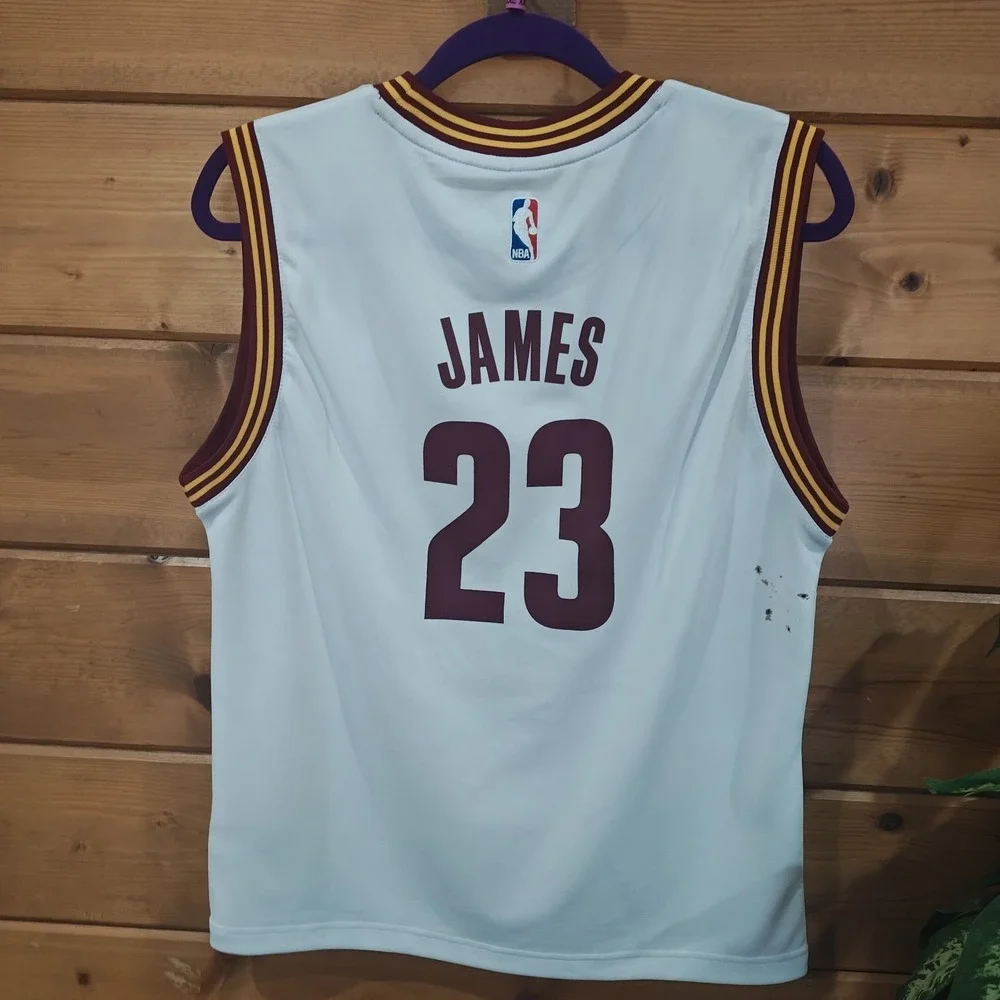 Cleveland Cavaliers LeBron James Adidas NBA‎ jersey size Childrens Large